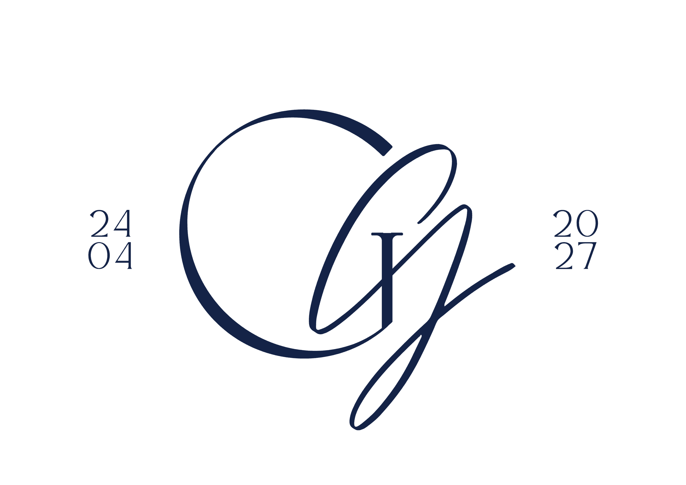 Monograma Giovanna & Gustavo, 24.04.2027